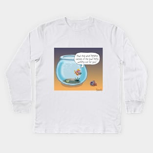 Thinking Outside of the Bowl Kids Long Sleeve T-Shirt